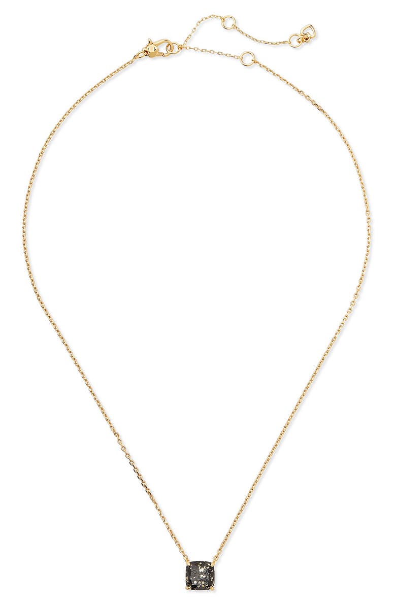 Kate Spade New York small square stud pendant necklace, Main, color,