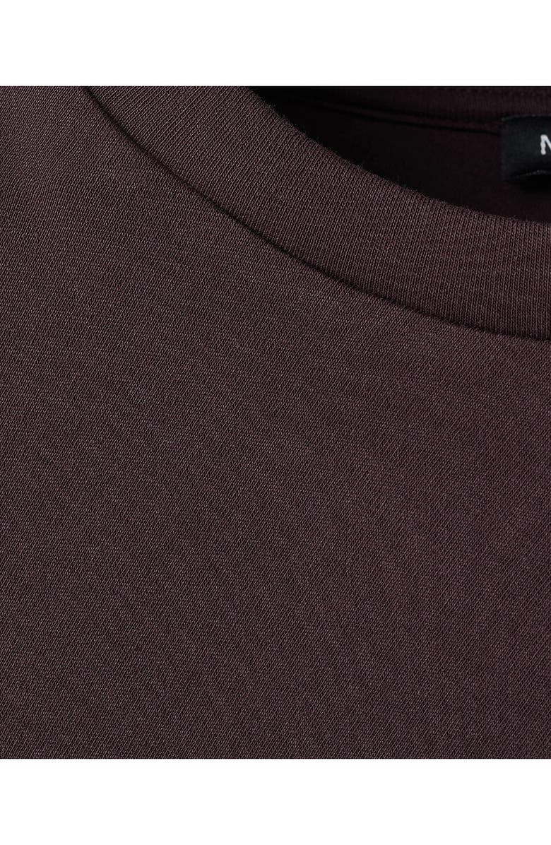 MANGO Asymmetric Fitted Cotton T-Shirt, Alternate, color, Wine