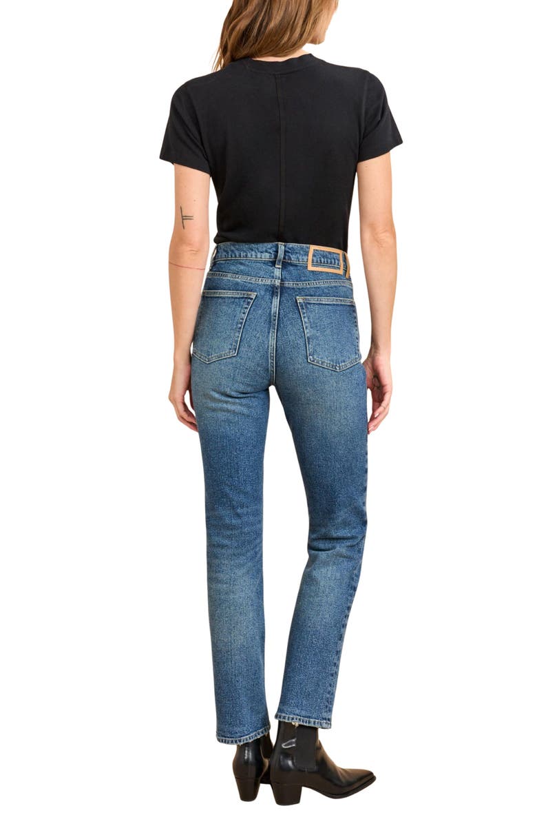 La Ligne Molly Stretch High-Rise Straight Jean, Alternate, color, James