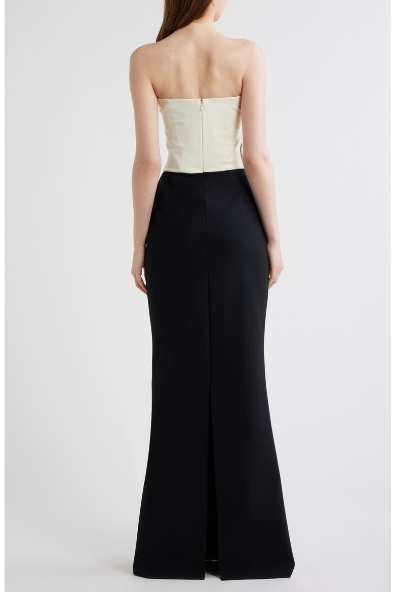Grenawa Appliqué Sleeveless Dress, Alternate, color, 802 CREAM/BLACK