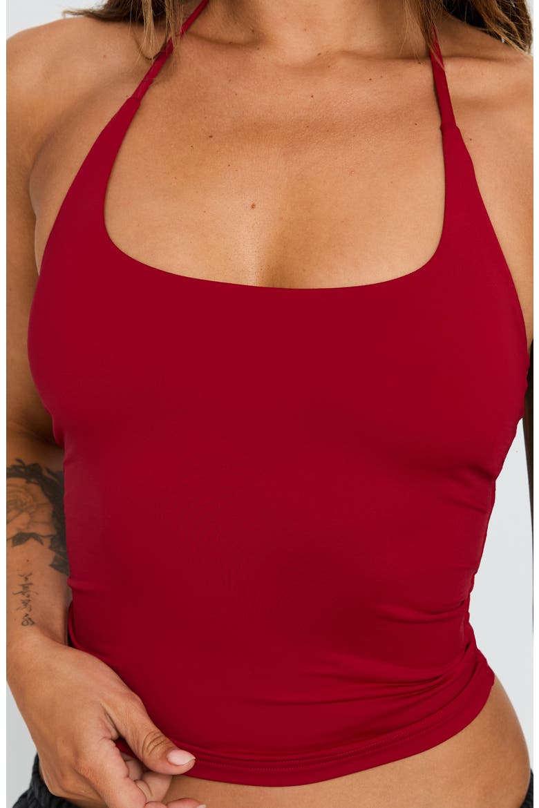 Ezekiel U-Neck Halter Top, Alternate, color, RED