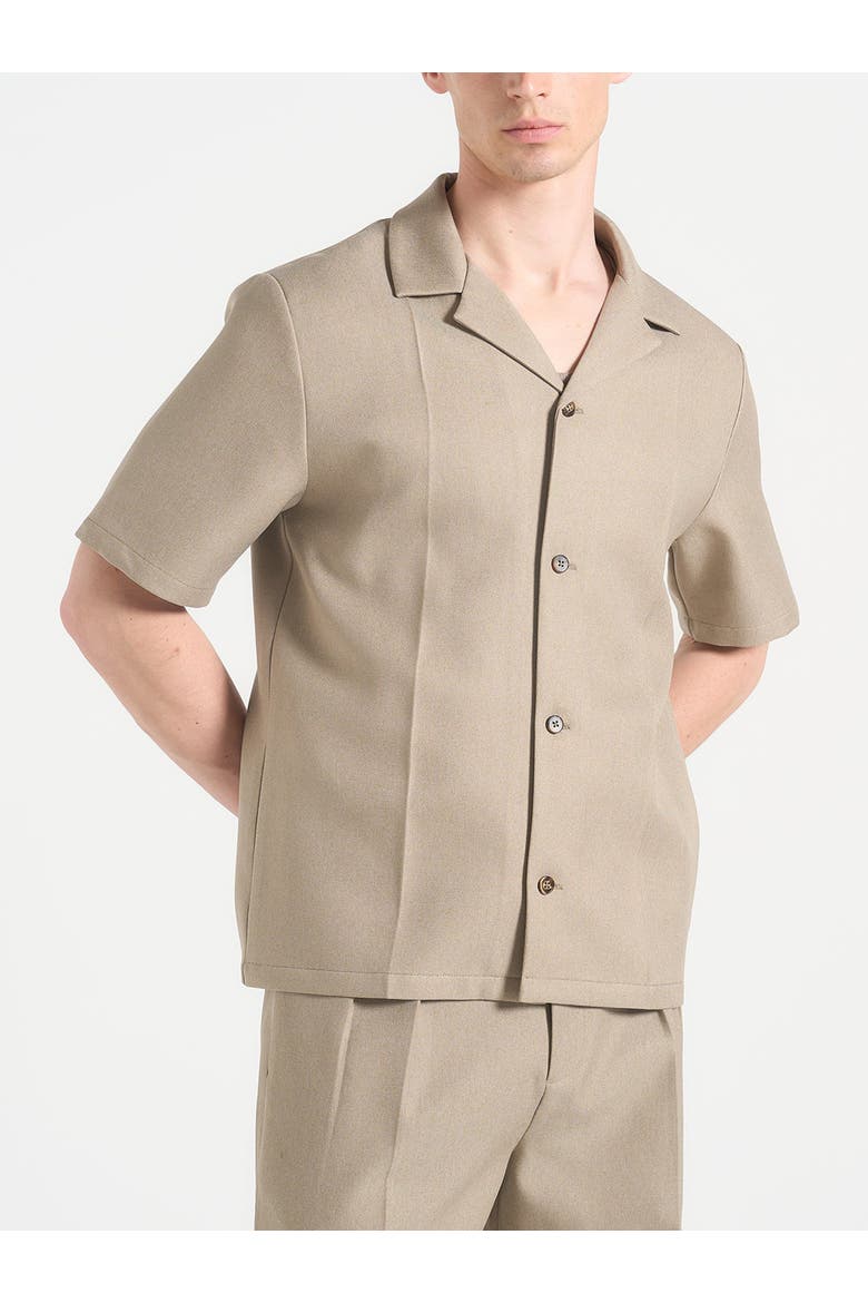 Felix Tailored Shirt With Crease, Alternate, color, Beige