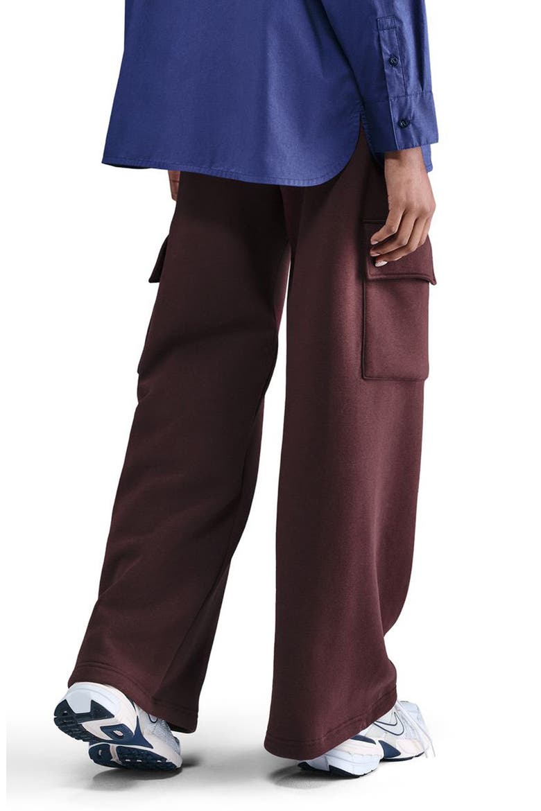 Sportswear Phoenix Fleece Wide Leg Cargo Sweatpants, Alternate, color, BURGUNDY/ SAIL