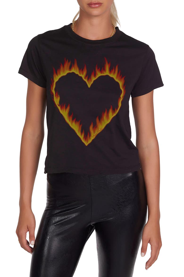 Ursula Fire Heart Top, Main, color, Black