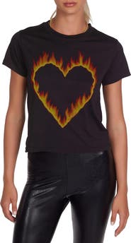 Lauren Moshi Ursula Fire Heart Top