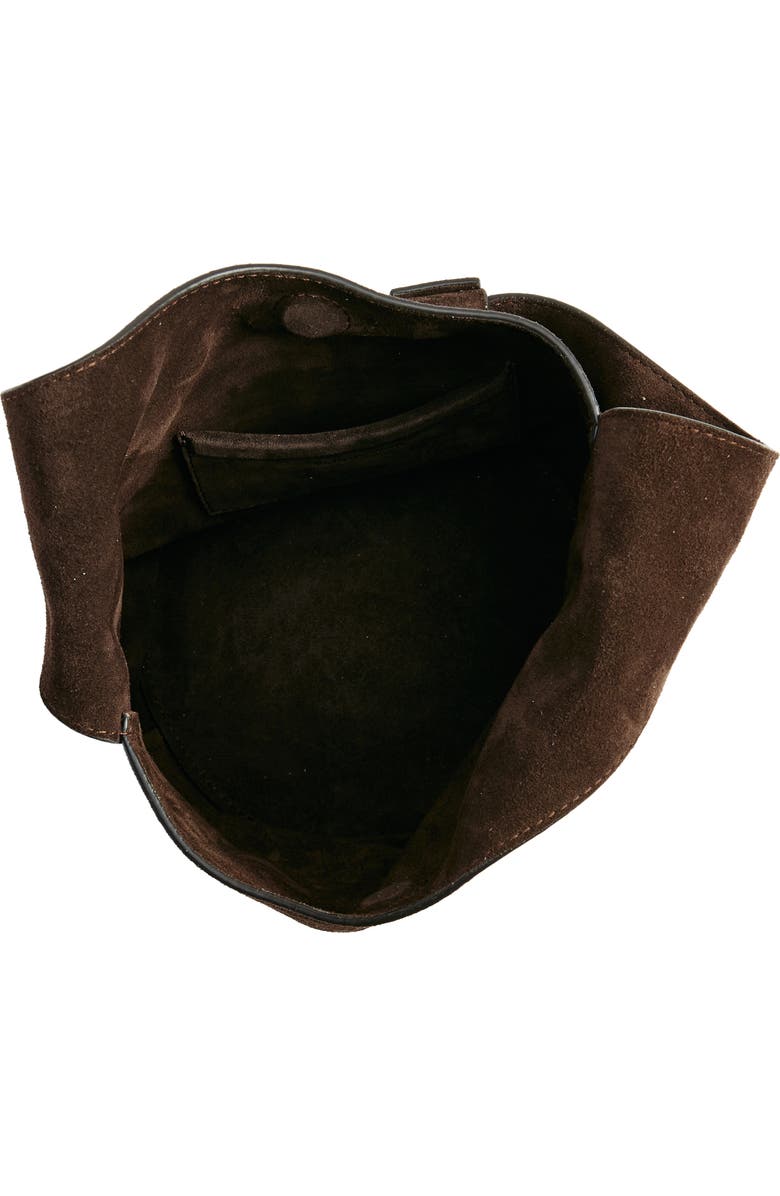 Reformation Small Silvana Bucket Bag, Alternate, color, Boss Suede