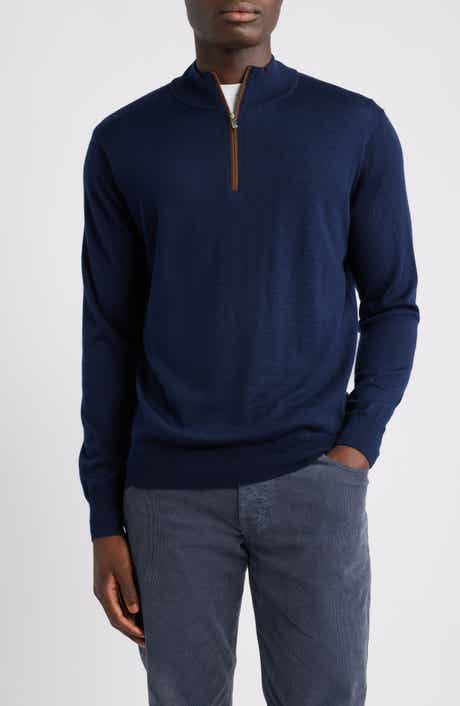 Peter Millar Autumn Crest Merino Wool Blend Quarter Zip Sweater