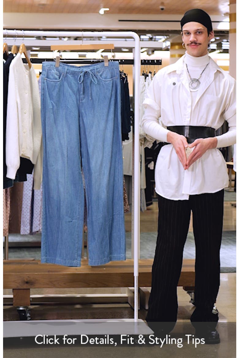 Teresa Drawstring Waist Wide Leg Pants video