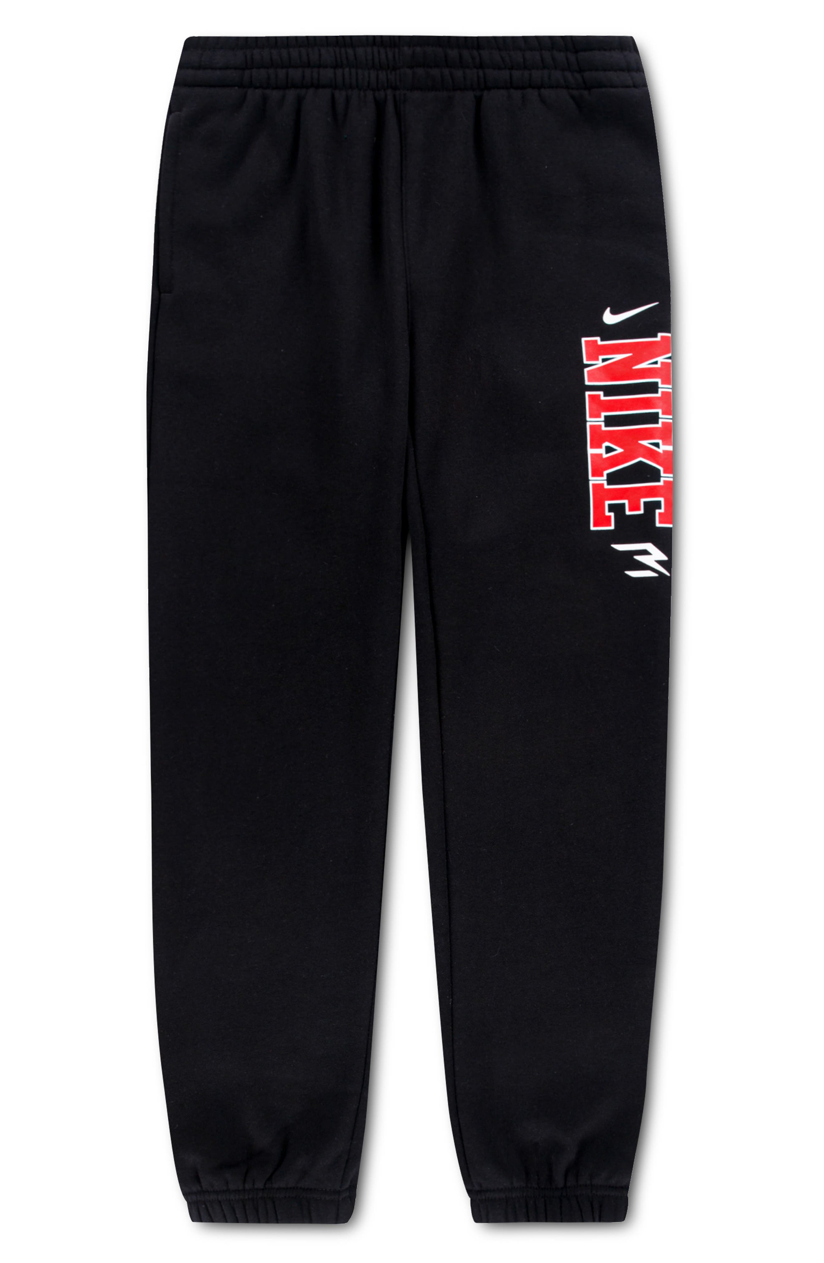 3 Brand Kids' Vertical Logo Fleece Joggers