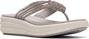 Clarks® Drift Gem Wedge Flip Flop