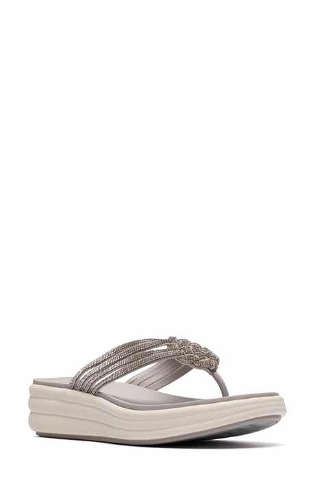 Clarks® Drift Gem Wedge Flip Flop
