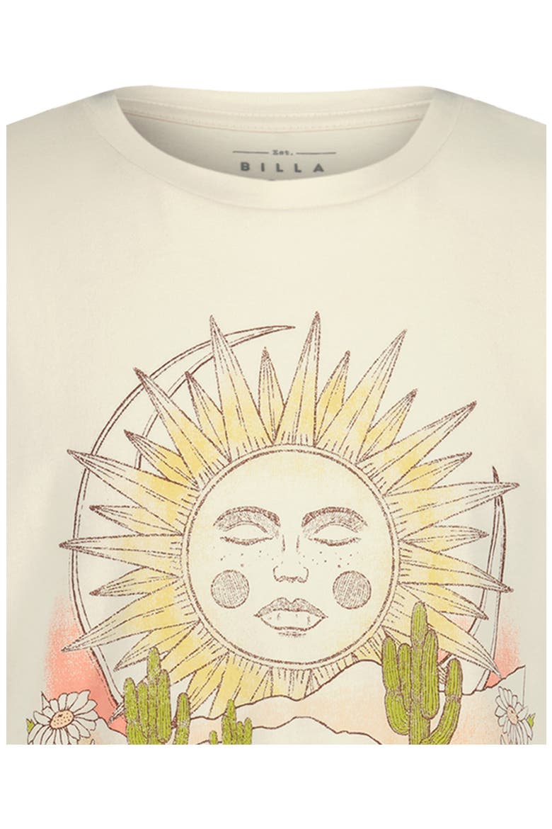 Kids' Sunset Oversize Cotton T-Shirt, Alternate, color, SALT CRYSTAL