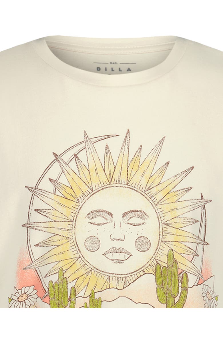 Billabong Kids' Sunset Oversize Cotton T-Shirt, Alternate, color, Salt Crystal