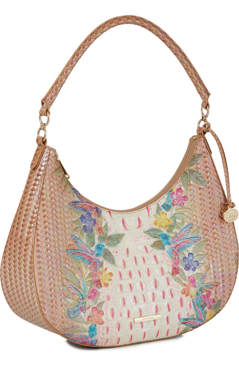Brahmin Bekka Embossed Leather Shoulder Bag, Alternate, color,