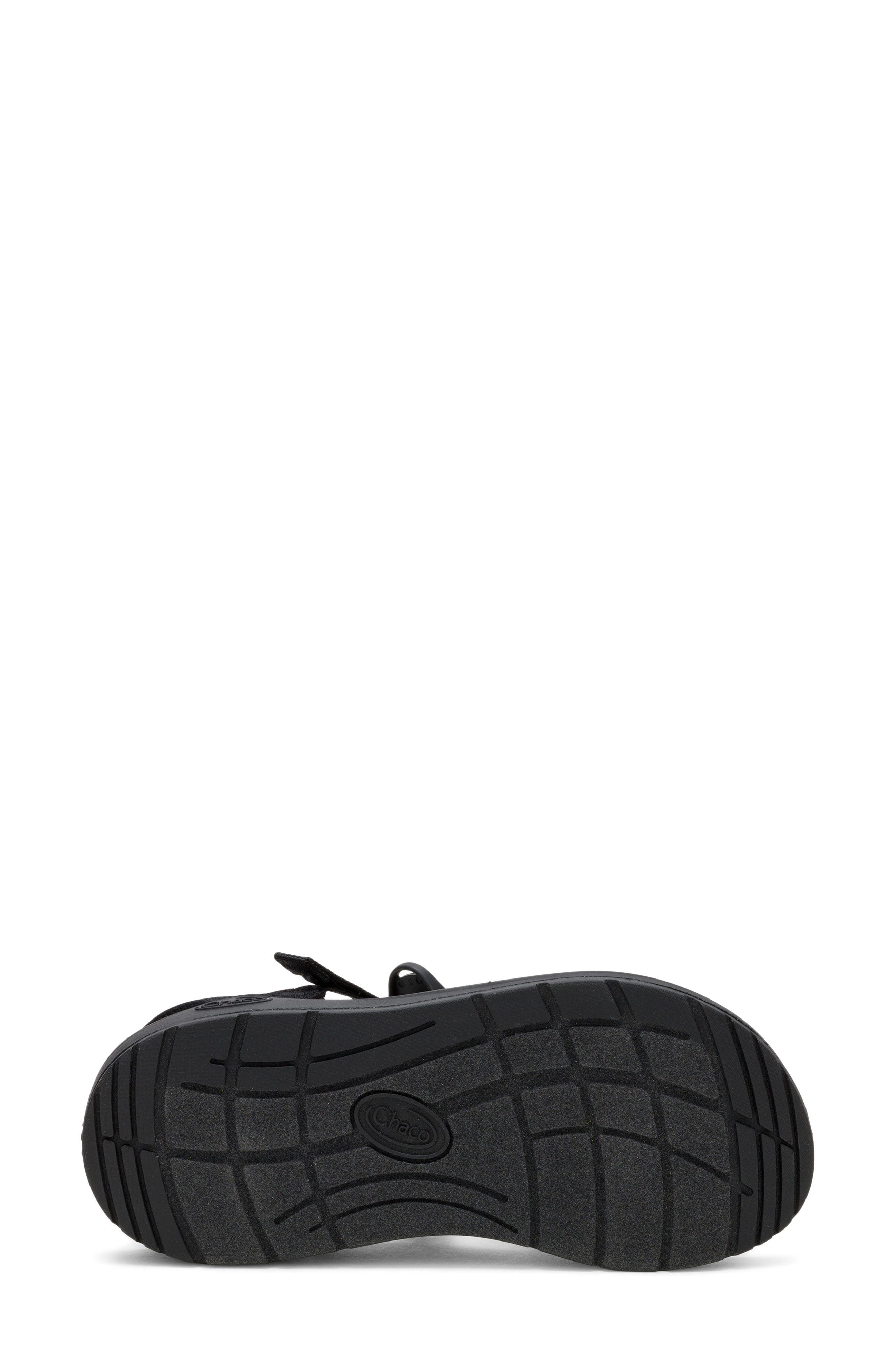 Chaco CushZ Toe Loop Sandal, Alternate, color, Black