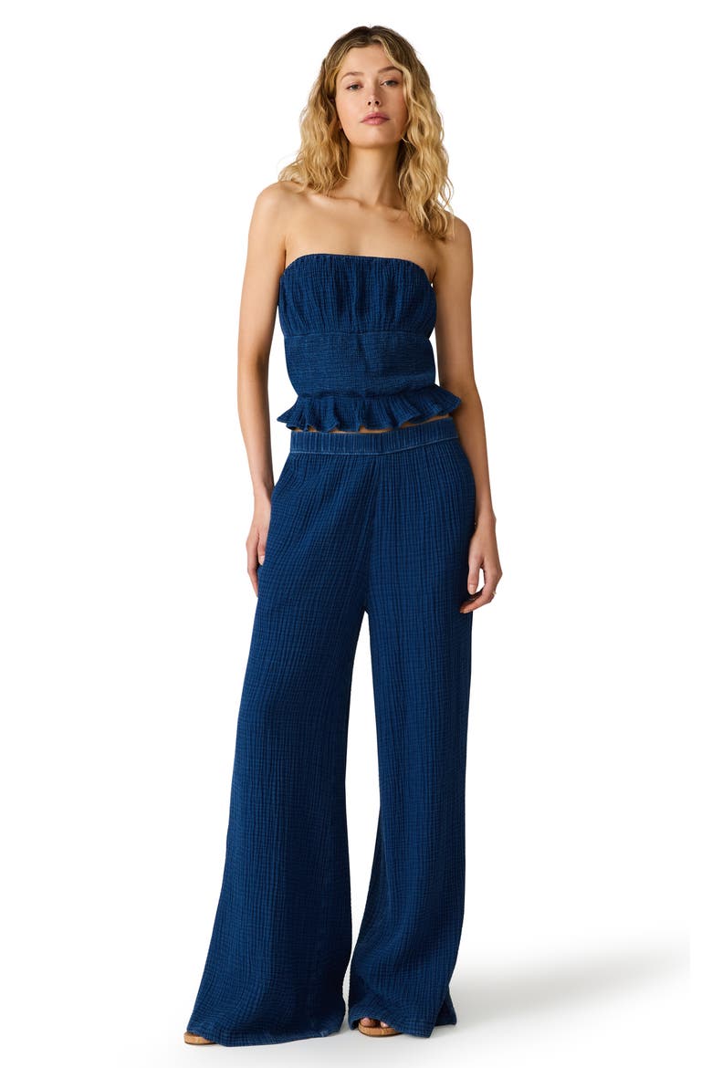 Harbor Strapless Top, Alternate, color, SOFT INDIGO