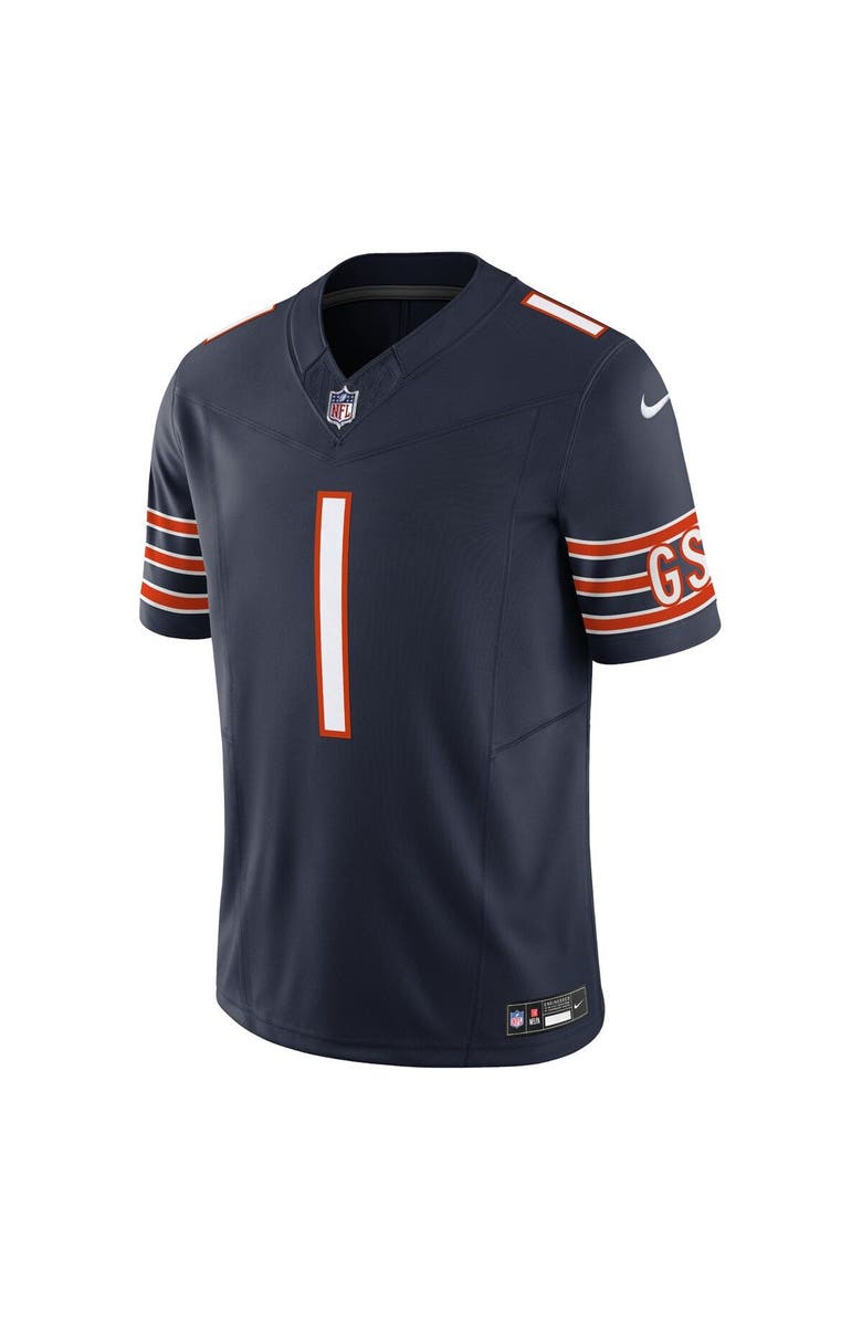 Nike Men's Nike Justin Fields Navy Chicago Bears Vapor F.U.S.E. Limited Jersey, Alternate, color,