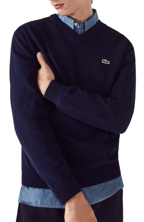 V-Neck Cotton Sweater