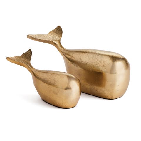 Moby Whale Sculptures Set of 2