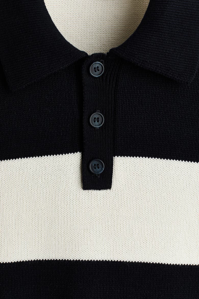 Relaxed Fit Polo Shirt, Alternate, color, Dark blue/striped