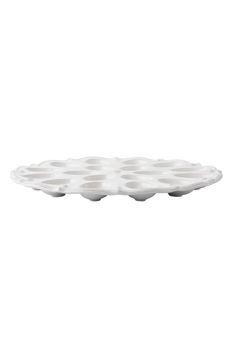Juliska 'Berry and Thread' Egg Platter, Alternate, color, Whitewash