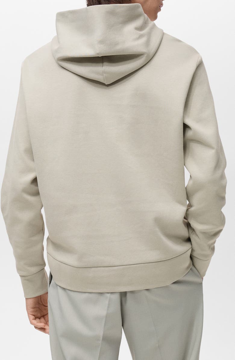 MANGO Regular Fit Cotton Blend Hoodie, Alternate, color, 