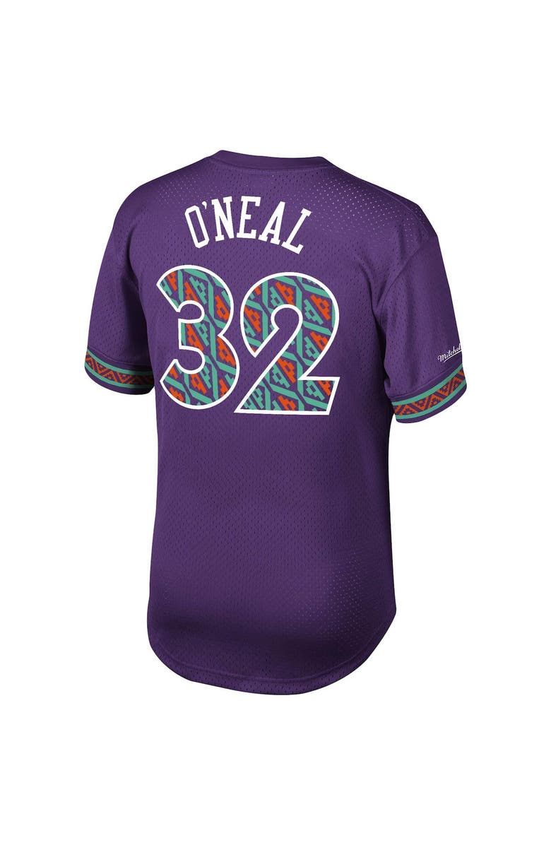Mitchell & Ness Men's Mitchell & Ness Shaquille O'Neal Purple NBA Mesh T-Shirt, Alternate, color, 