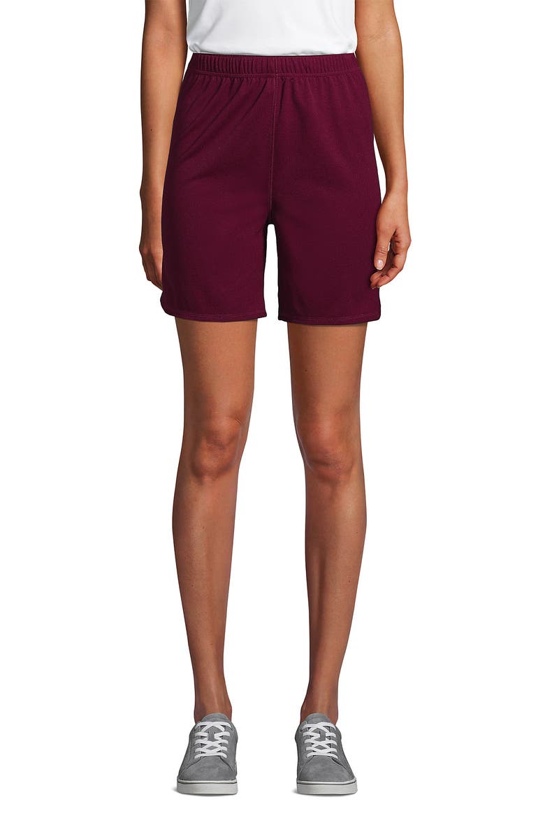 School Uniform  Mesh Gym Shorts, Main, color, Burgundy