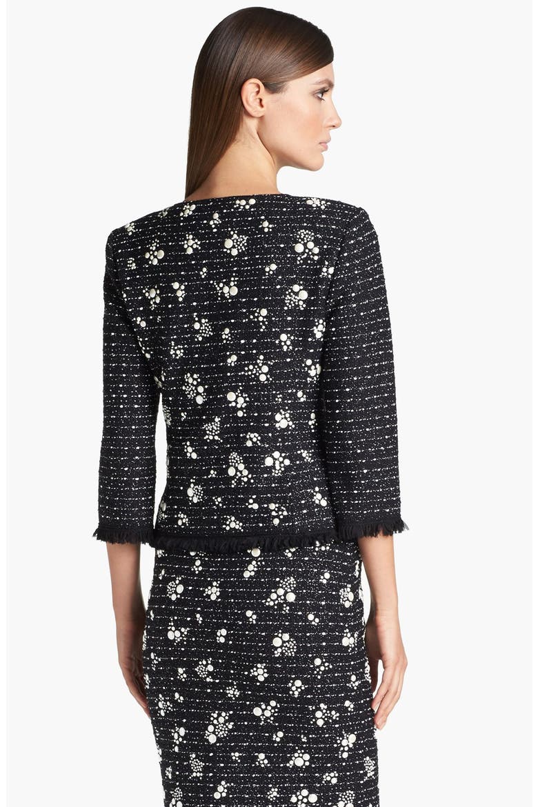 Embellished Dash Tweed Jacket, Alternate, color, CAVIAR MULTI