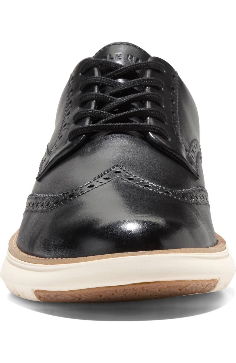Cole Haan Grand Remix Wingtip Oxford Sneaker, Alternate, color, Black / Ivory