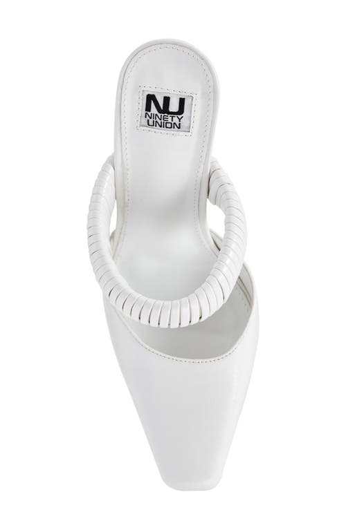Ninety Union Luna Mule Pump In White