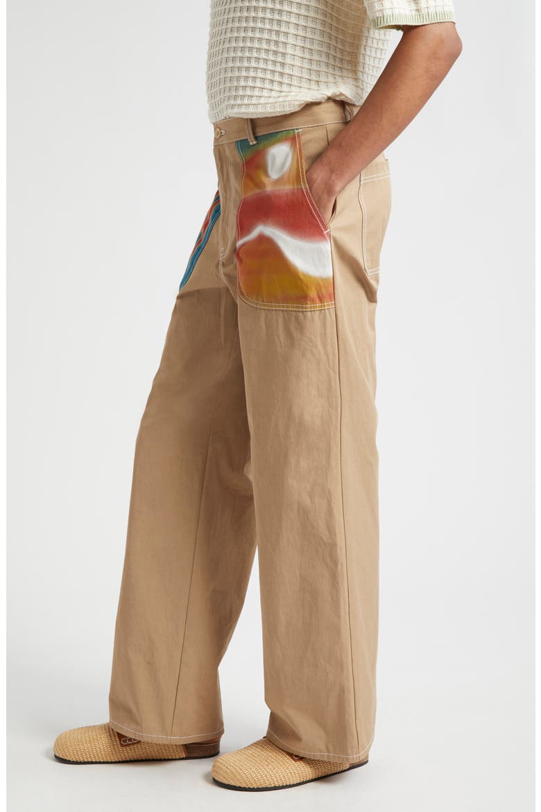 Silvano Airbrush Trust Pants, Alternate, color, D126 KHAKI W/ MULTI