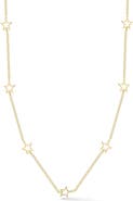 GLAZE JEWELRY Star Station Chain Necklace