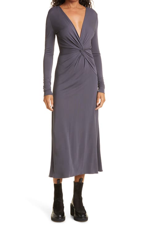Jules Jersey Long Sleeve Midi Dress
