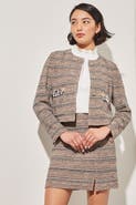 Ming Wang Button Front Heritage Jacket