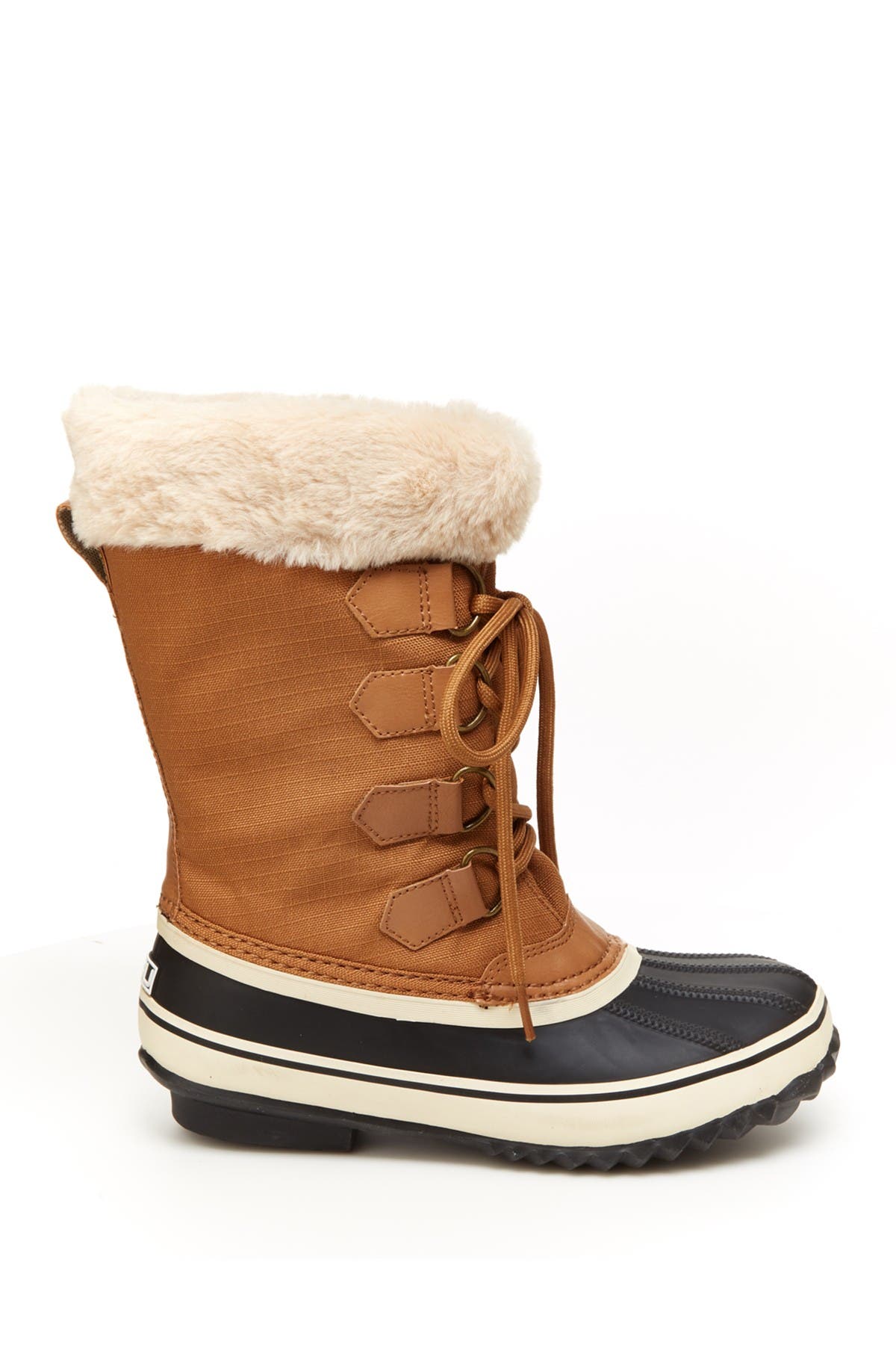 JBU BY JAMBU Rainey Too Waterproof Faux Fur Trim Duck Boot, Main, color, 
