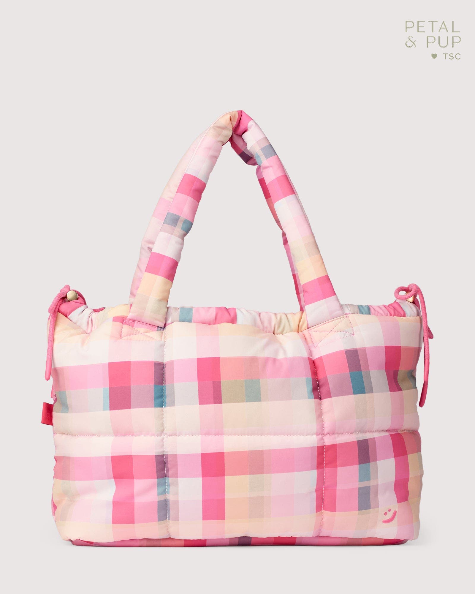 Marshmallow Midi Tote, Main, color, Pink Picnic