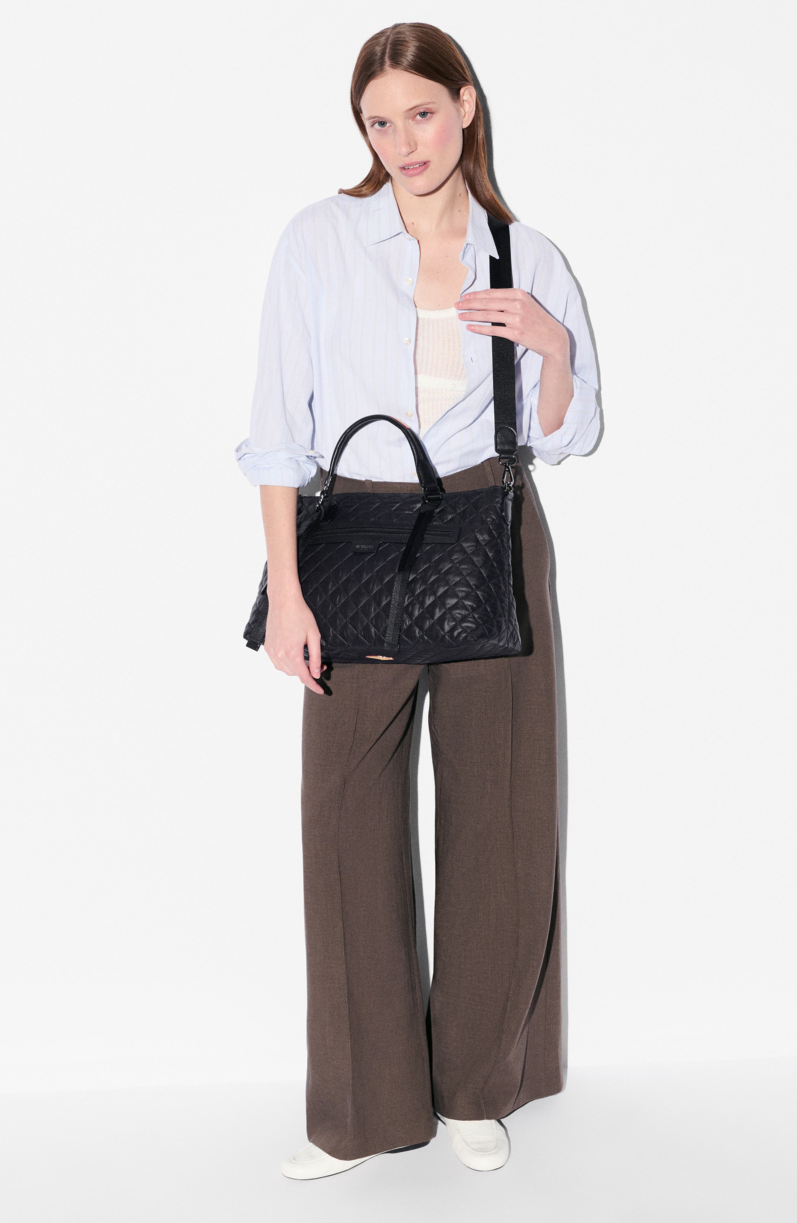 MZ Wallace Medium Park Quilted Nylon Satchel (Women) | Nordstrom