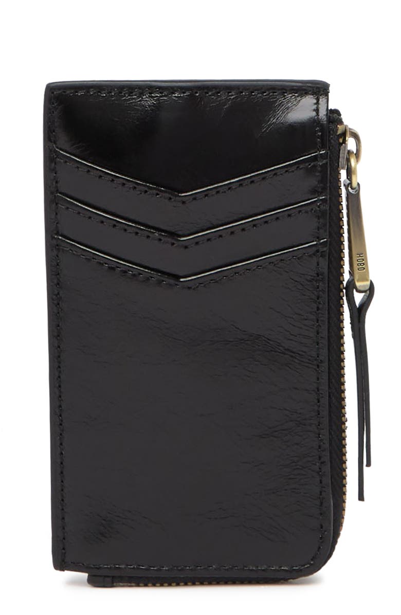 HOBO Kane Zip Around Leather Card Case, Alternate, color, 