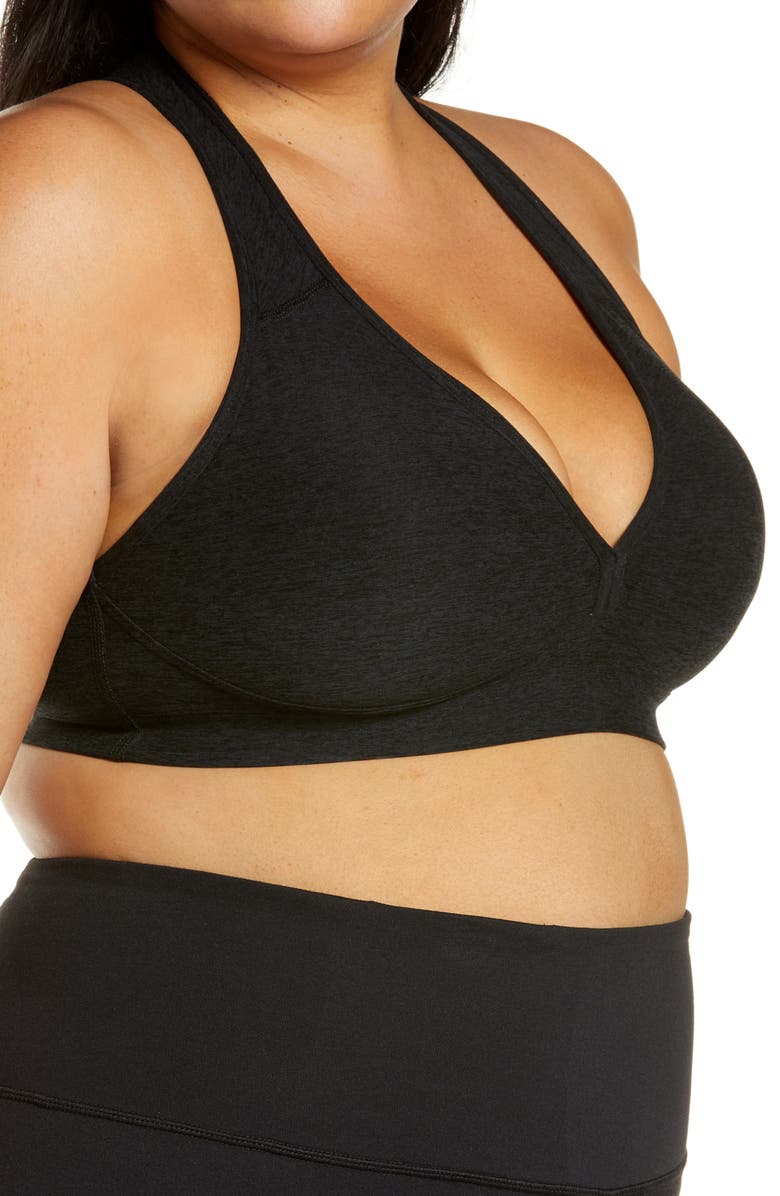 Beyond Yoga Lift Your Spirits Sports Bra, Alternate, color, Darkest Night