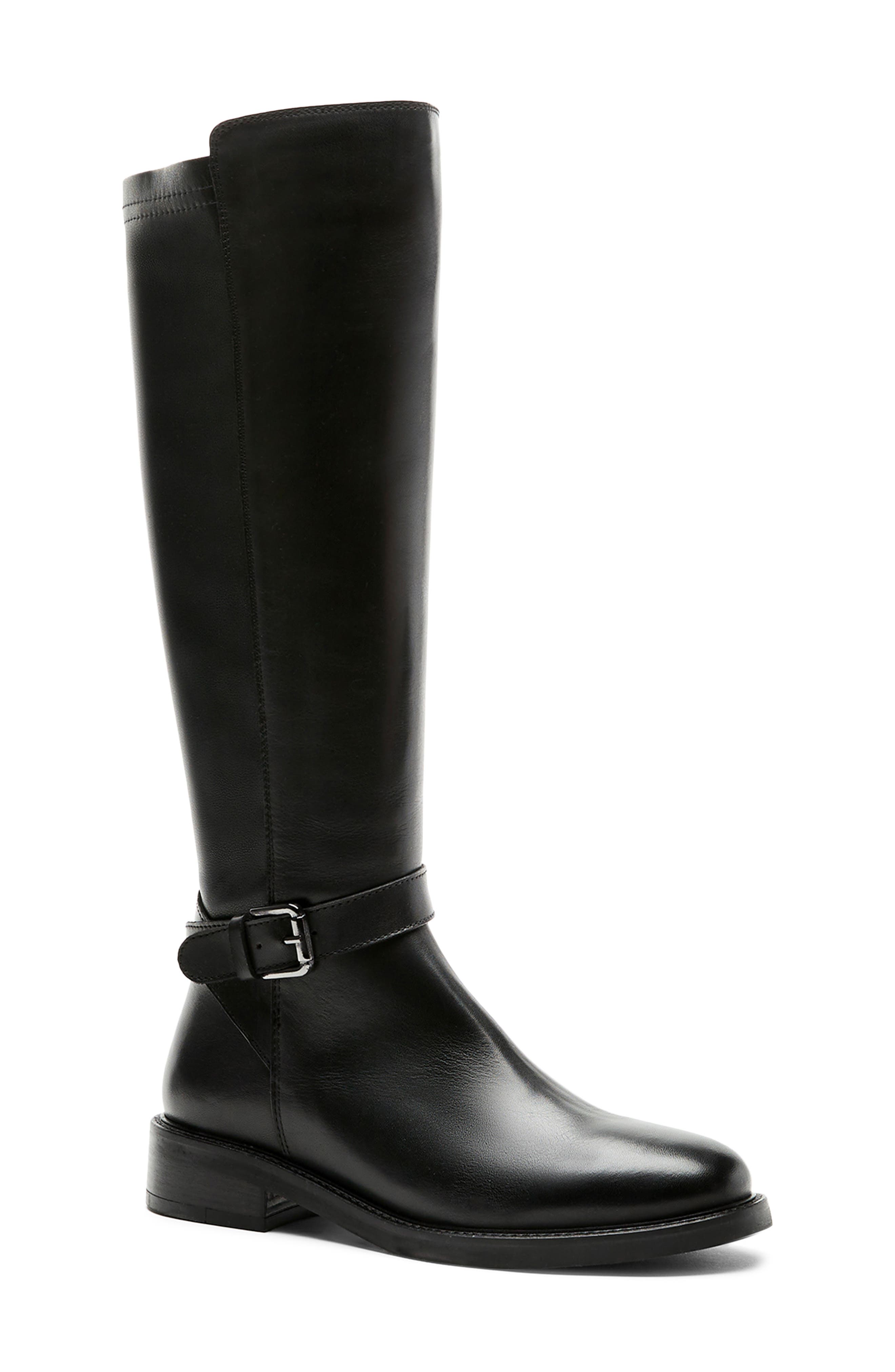 La Canadienne Alfa City Dry<sup>™</sup> Waterproof Knee High Boot, Main, color, Black Leather