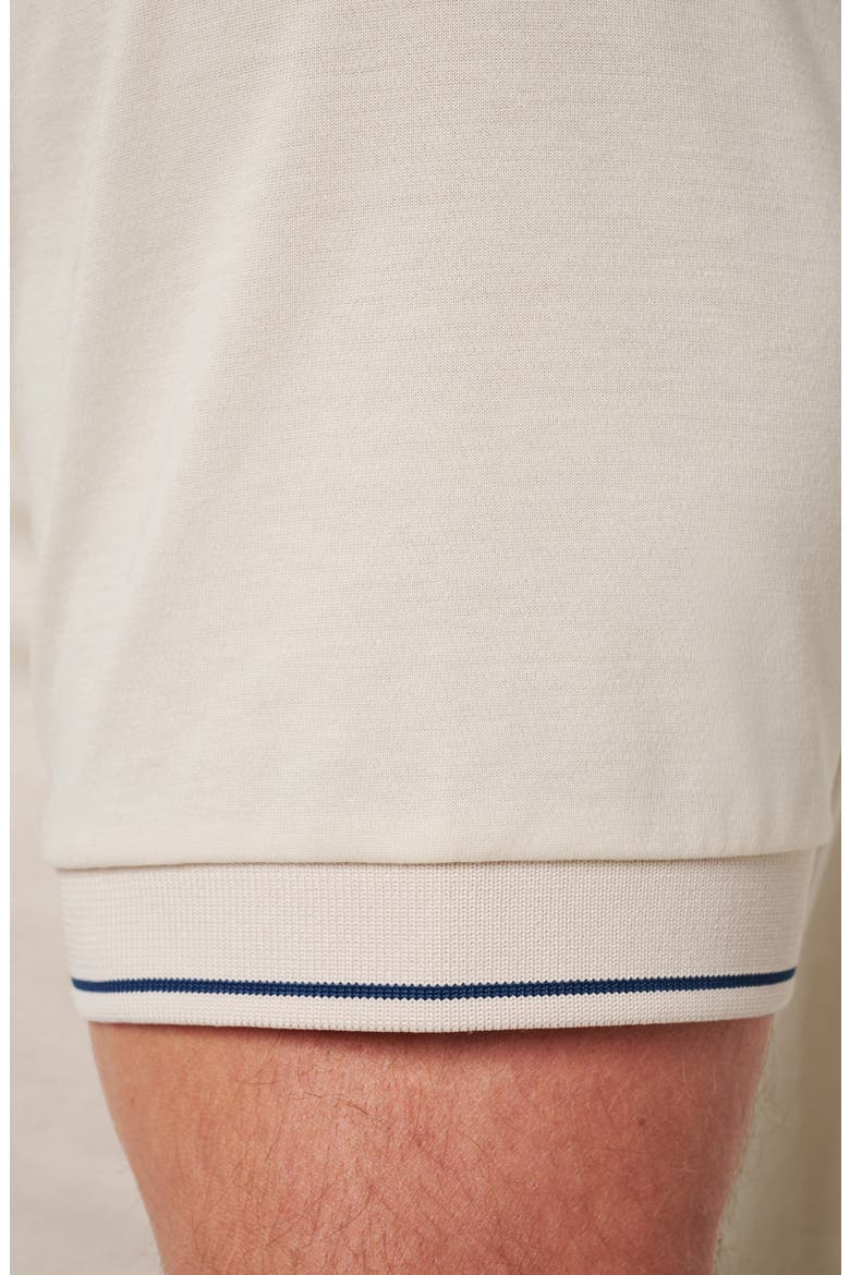 Happier Hour Tipped Cotton Polo, Alternate, color, BIRCH