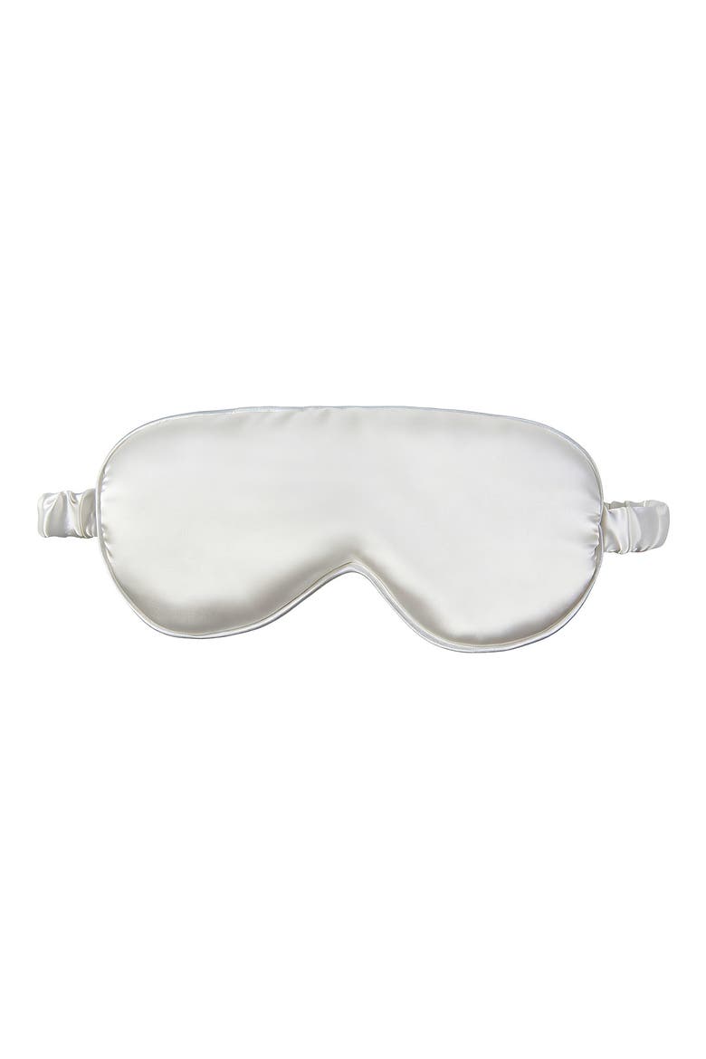 Satin Pillowcase, Scrunchi & Mask Set, Alternate, color, WHITE