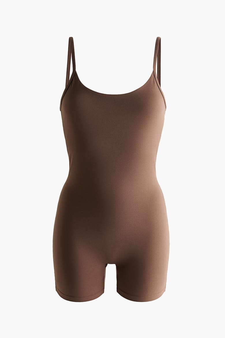 Sports Unitard With Softmove, Alternate, color, Mocha