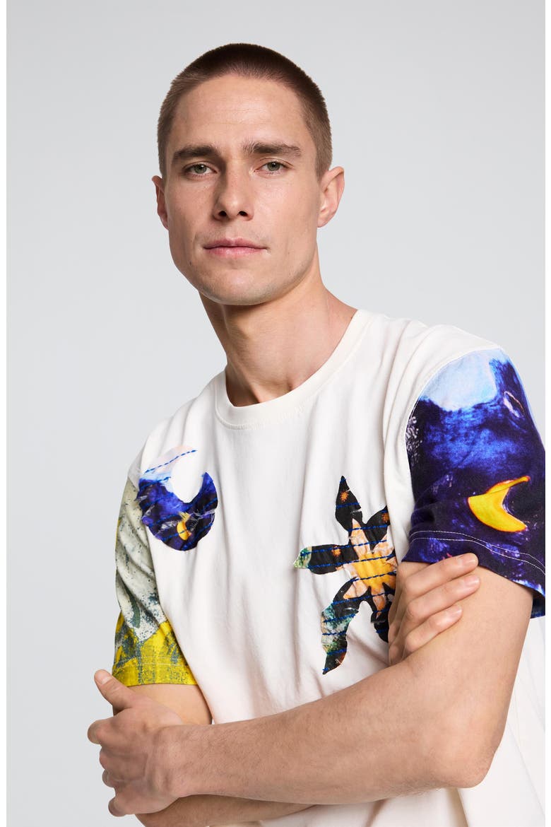 Cosmos Short Sleeve T-Shirt, Alternate, color, OFF WHITE