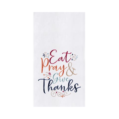 Eat Pray & Give Thanks Towel