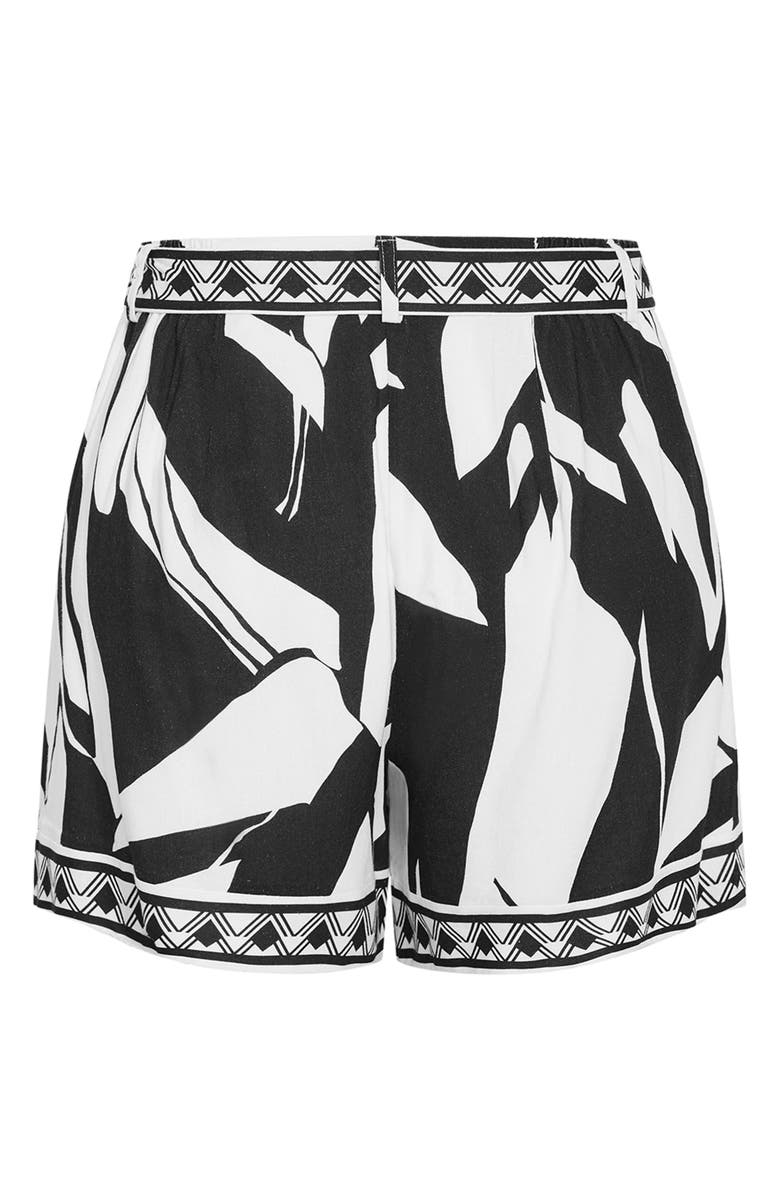 City Chic Belted High Waist Shorts, Alternate, color, Mirage