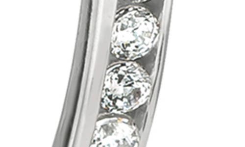 Crislu Pavé Cubic Zirconia Inside Out Hoop Earrings In Metallic