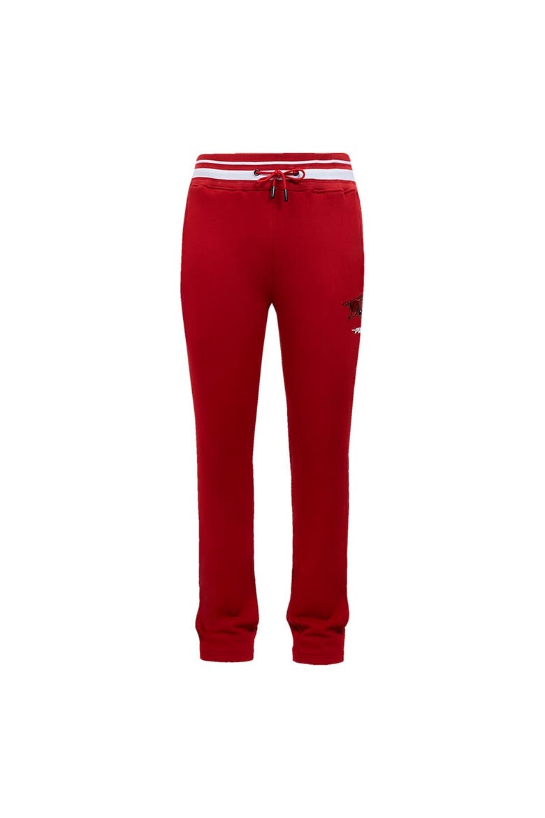 Men's Pro Standard Cardinal Arkansas Razorbacks Script Tail Fleece Sweatpants, Alternate, color, Cardinal