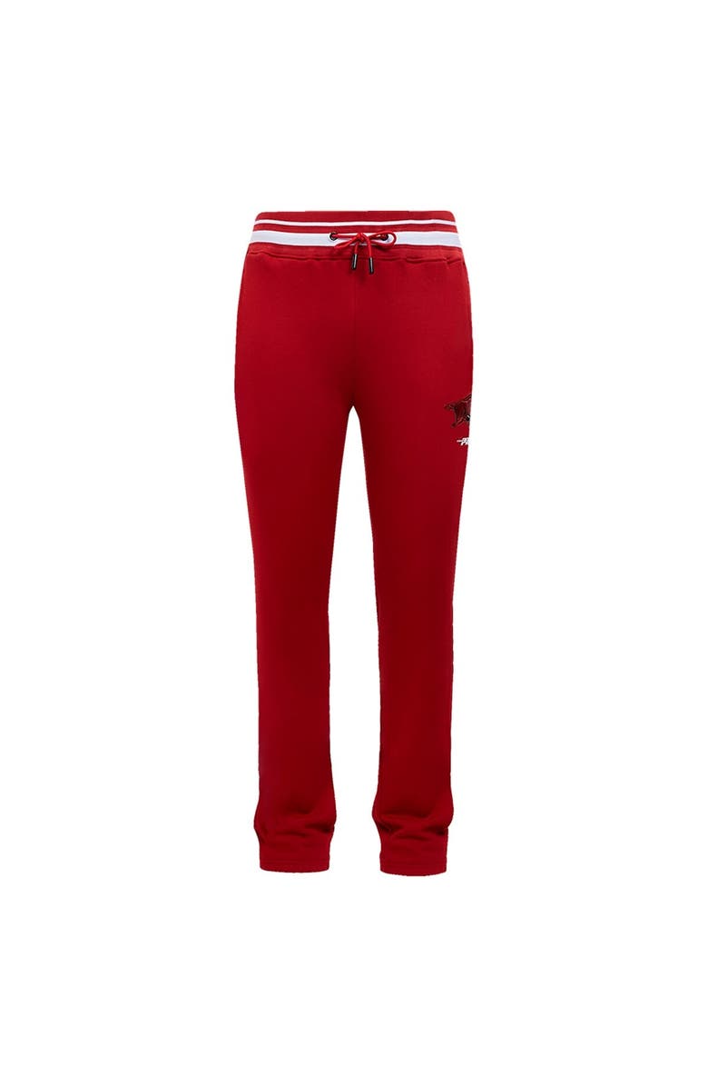 PRO STANDARD Men's Pro Standard Cardinal Arkansas Razorbacks Script Tail Fleece Sweatpants, Alternate, color, Cardinal